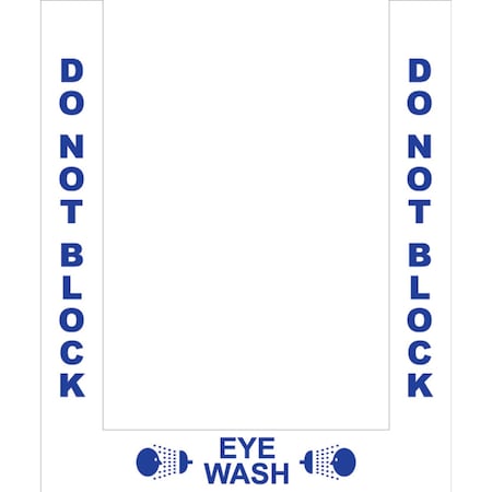 Superior Mark Floor Marking Border Tape, Eye Wash Border, 4in, Vinyl IN-40-911-V